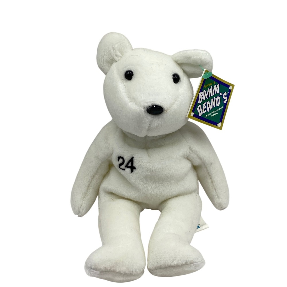 Vintage Salvinos Bamm Beanos Tino Martinez 24 Baseball Player Plush Toy MLB
